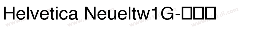 Helvetica Neueltw1G字体转换